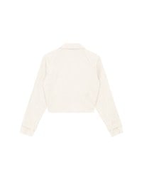 Classic Collar Faux Suede Cropped Trench Jacket