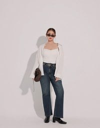 Striped Button Down Shirt Blouse with Ruched Cami Bra Top Set Wear