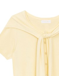 Knit Shawl Short Sleeve Crop Cardigan Top