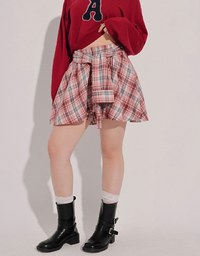 Fuzzy Letter Embroidered Cropped Knit Sweater