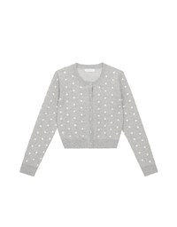 【Ling Cheng Design】Classic Crew Neck Buttoned Knit Cardigan