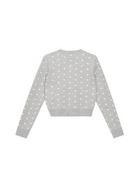 【Ling Cheng Design】Classic Crew Neck Buttoned Knit Cardigan