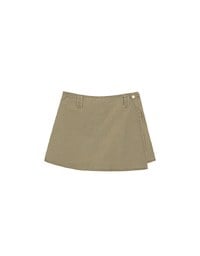 2 Way Convertible Cargo Style Skort with Button Closure