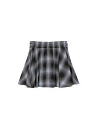 Patchwork Plaid Tie Up A Line Mini Skirt