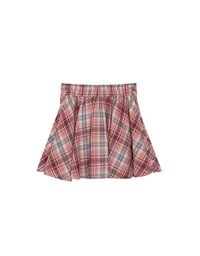 Patchwork Plaid Tie Up A Line Mini Skirt