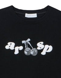 Cherry Graphic Logo Print Short Sleeve Tee
