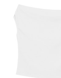 Fitted Off Shoulder Stretch Cotton Short Sleeve Top