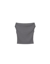 Fitted Off Shoulder Stretch Cotton Short Sleeve Top