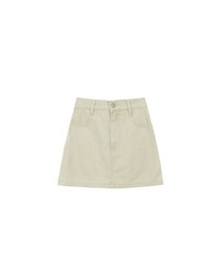 High Waisted Wash Jeans Denim A Line Mini Skirt