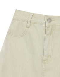 High Waisted Wash Jeans Denim A Line Mini Skirt