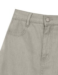 High Waisted Wash Jeans Denim A Line Mini Skirt