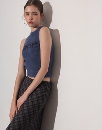 Vintage Inspired Plaid A Line Maxi Skirt