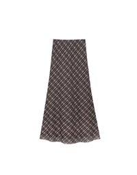 Vintage Inspired Plaid A Line Maxi Skirt