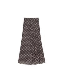 Vintage Inspired Plaid A Line Maxi Skirt