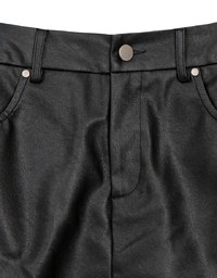 High Waist Faux Suede A Line Mini Skirt with Pockets