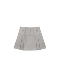 【Ling Cheng Design】High Waist Tailored Pleated Mini Skirt