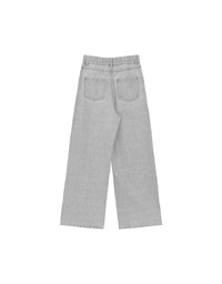Studded Side Trim Wide Leg Jeans Denim Pants