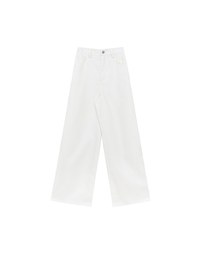 【Stain Resistant】Relaxed Fit High Waist Wide Leg Jeans Denim Pants