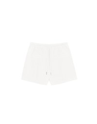 Textured Drawstring Waist Casual Shorts