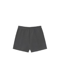 Textured Drawstring Waist Casual Shorts
