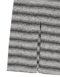 Sleeveless Scoop Neck Striped Knit Bodycon Maxi Dress