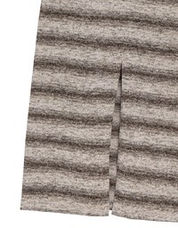 Sleeveless Scoop Neck Striped Knit Bodycon Maxi Dress