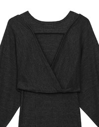 Sleeveless Knit Maxi Dress and Detachable Sleeve Cardigan Set Wear