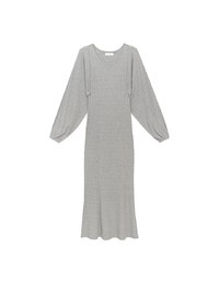 Sleeveless Knit Maxi Dress and Detachable Sleeve Cardigan Set Wear
