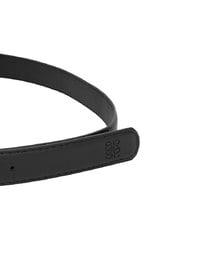 【Ling Cheng Design】Minimal Round Buckle Belt with AIR SPACE Logo Embroidered