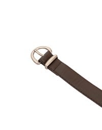 【Ling Cheng Design】Minimal Round Buckle Belt with AIR SPACE Logo Embroidered