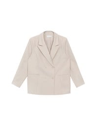 【Ling Cheng Design】Oversized Double Breasted Tailored Blazer Jacket