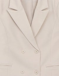 【Ling Cheng Design】Oversized Double Breasted Tailored Blazer Jacket