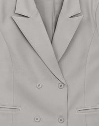 【Ling Cheng Design】Oversized Double Breasted Tailored Blazer Jacket