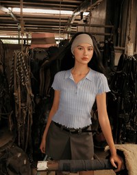 Semi-Sheer Knit Polo Top with Pastel Button Design