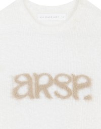 Fluffy Faux Fur Sleeveless Crop Tank Top with AIR SPACE Logo Embroidered