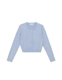 【Ling Cheng Design】Classic Crew Neck Buttoned Knit Cardigan