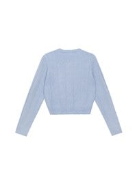 【Ling Cheng Design】Classic Crew Neck Buttoned Knit Cardigan