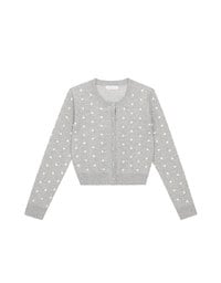 【Ling Cheng Design】Classic Crew Neck Buttoned Knit Cardigan
