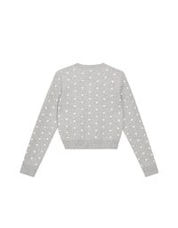 【Ling Cheng Design】Classic Crew Neck Buttoned Knit Cardigan