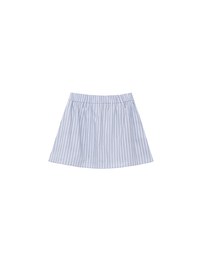 AIR SPACE Logo Embroidered Striped Button Front A Line Skorts