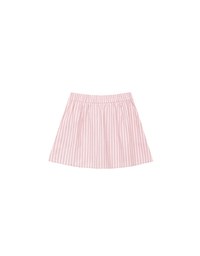 AIR SPACE Logo Embroidered Striped Button Front A Line Skorts