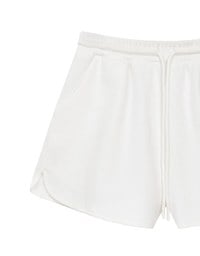 【Ling Cheng Design】Comfy Daily Drawstring Elastic Waist Shorts with Pockets