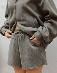 【Ling Cheng Design】Oversized Collar Zip Up Jacket with AIR SPACE Logo Embroidered