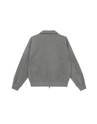 【Ling Cheng Design】Oversized Collar Zip Up Jacket with AIR SPACE Logo Embroidered