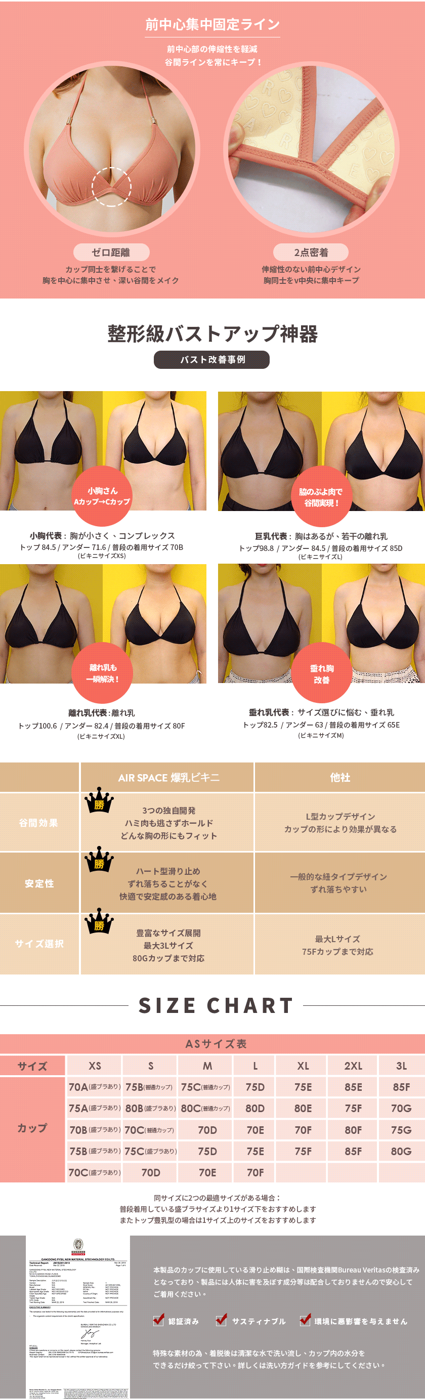 国内発送★VS★盛れる♡2カップサイズUP!!マルチウェイブラ ブラジャー 通販 | Amazon Fashion