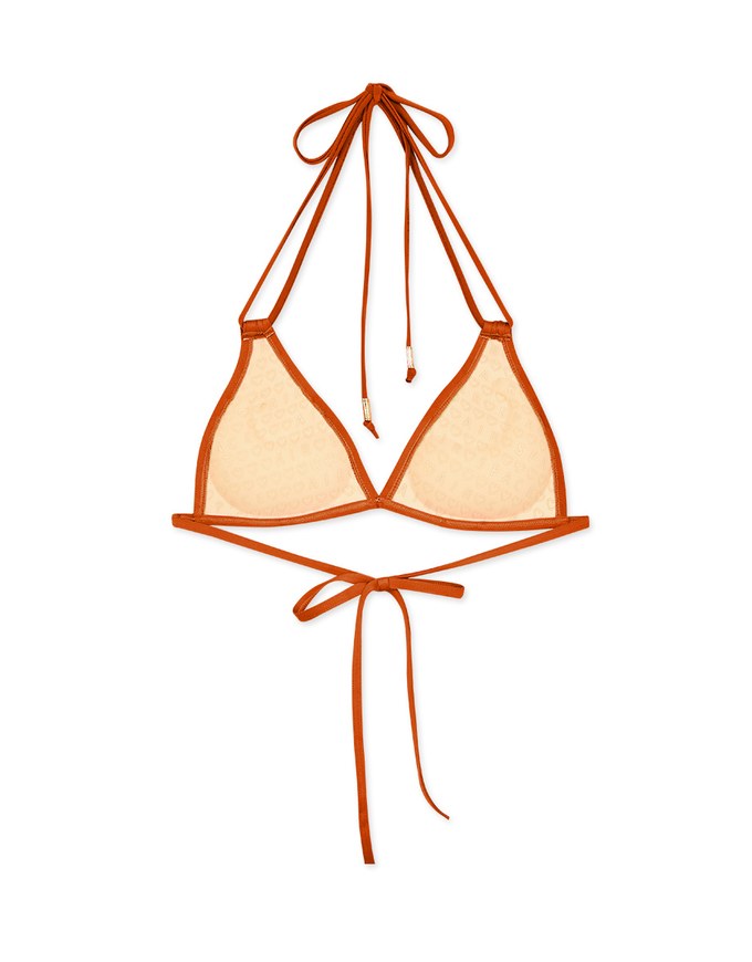 【PUSH UP】3Way Plain Color Bikini Top Double Strap And Bra Padded