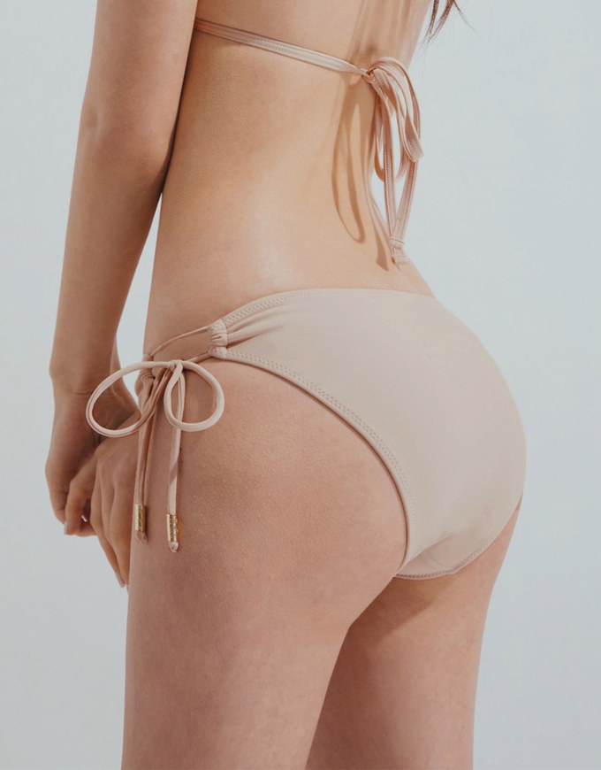 Plain Side Tie Bikini Bottom