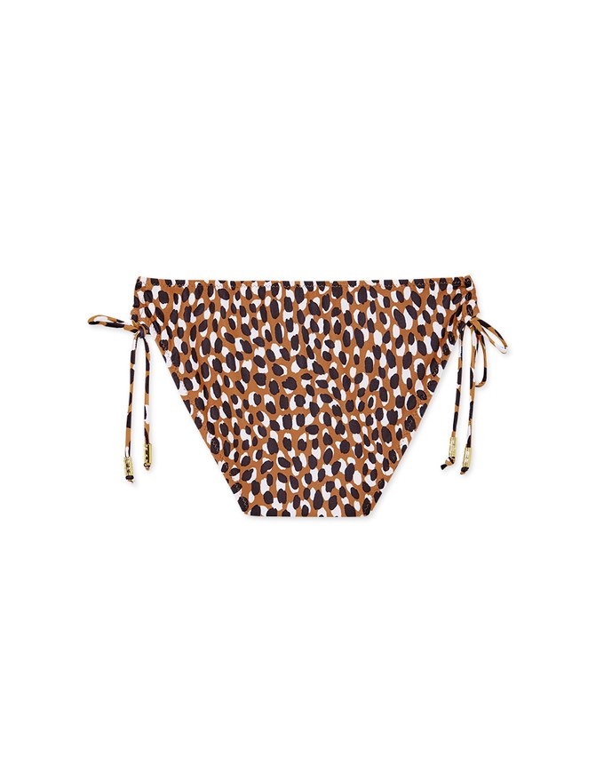 Printed Tie-Side Bikini Bottom