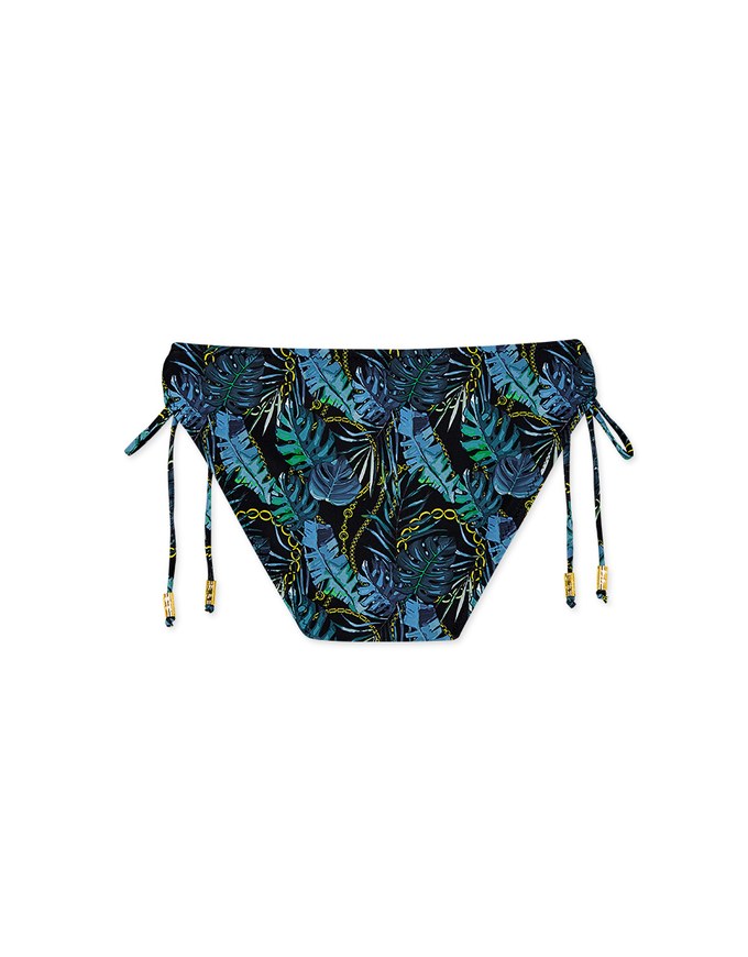 Printed Tie-Side Bikini Bottom