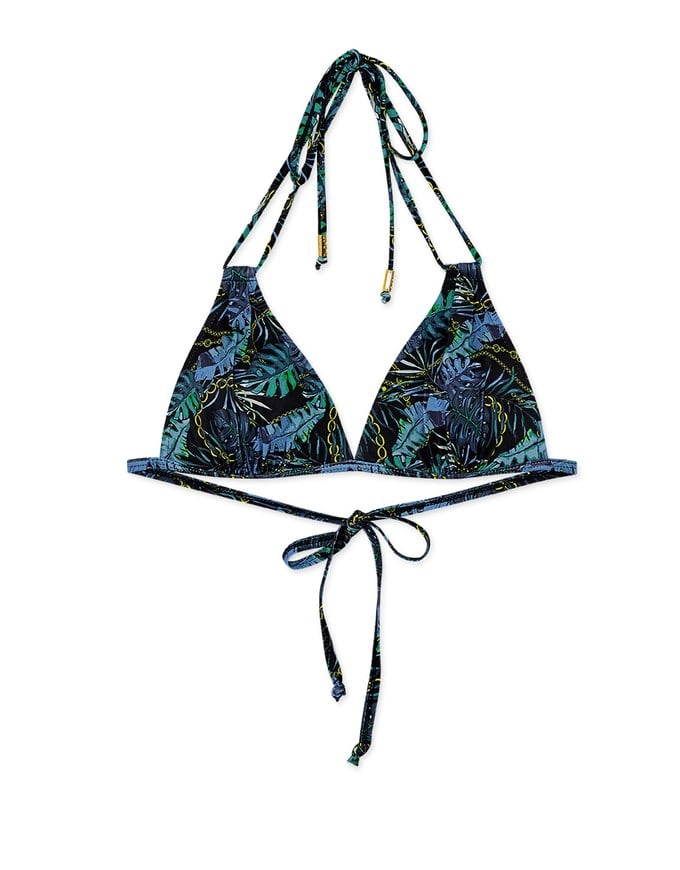 【PUSH UP】3Way Printed Bikini Top Double Strap And Bra Padded